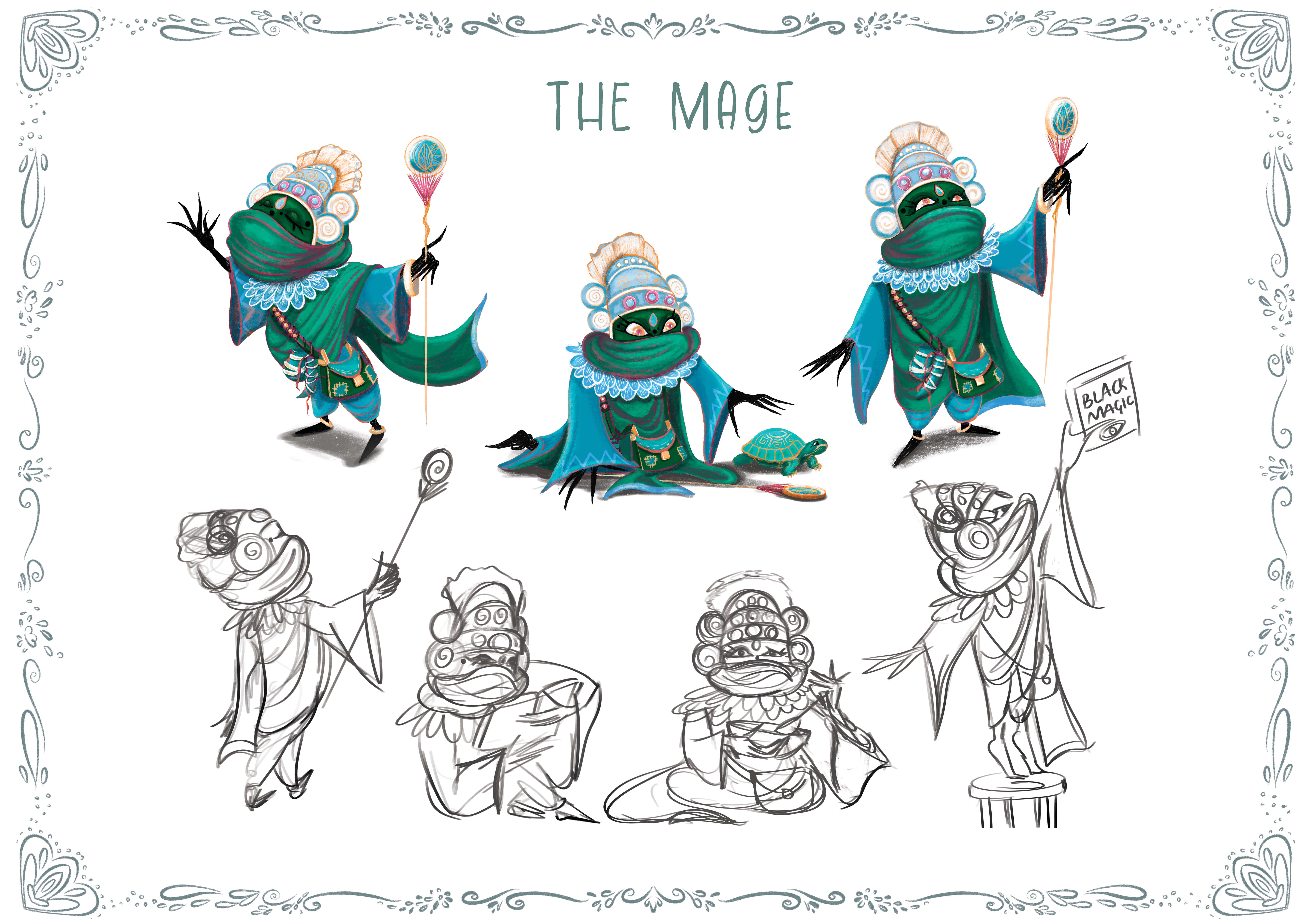 The Kind Mage – Character Development Sheet for the Pop-Up Book Project